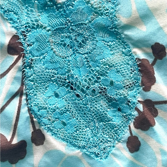 COSABELLA Italy Bustier Blue Lace Underwire Bra Lingerie (36 bust, see chart)NEW - Picture 9 of 10